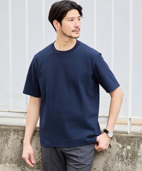 TAKEO KIKUCHI(タケオキクチ)の「【抗菌防臭】メランジ クルーネック プルオーバー(Tシャツ/カットソー・メンズ・ライトグレー/ホワイト/ベビーピンク/ブルー/ネイビー/ブルー系その他・03/02/04)」の3枚目の写真