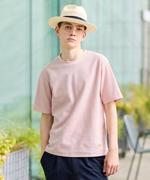 TAKEO KIKUCHI(タケオキクチ)の「【抗菌防臭】メランジ クルーネック プルオーバー(Tシャツ/カットソー・メンズ・ライトグレー/ホワイト/ベビーピンク/ブルー/ネイビー/ブルー系その他・03/02/04)」の6枚目の写真