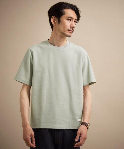 TAKEO KIKUCHI(タケオキクチ)の「【抗菌防臭】メランジ クルーネック プルオーバー(Tシャツ/カットソー・メンズ・ライトグレー/ホワイト/ベビーピンク/ブルー/ネイビー/ブルー系その他・03/02/04)」の11枚目の写真