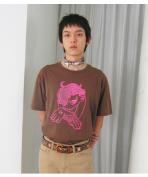 NICE GHOST CLUB（ナイスゴーストクラブ）の「GATEKEEPER HAND TEE_BROWN(NG2GMUT520A)（Tシャツ/カットソー）」