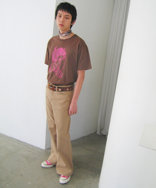NICE GHOST CLUB(ナイスゴーストクラブ)の「GATEKEEPER HAND TEE_BROWN(NG2GMUT520A)(Tシャツ/カットソー・レディース・ブラウン・SMALL/MEDIUM/LARGE)」の2枚目の写真