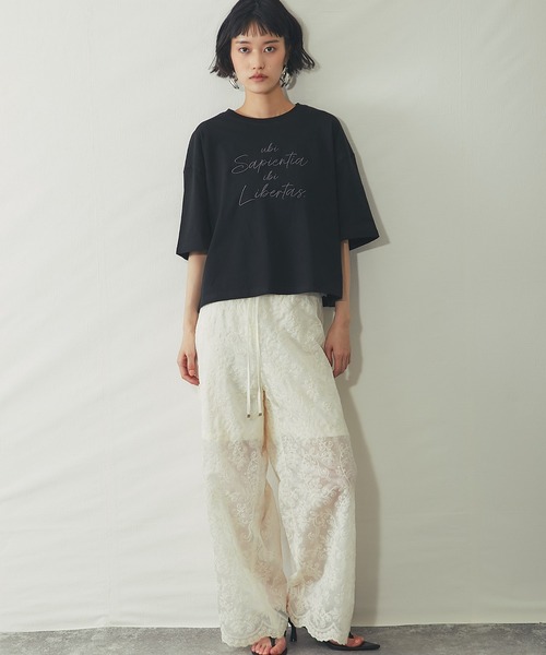 ANOTHER S(アナザーエス)の「【セットアップ対応】スカラップ 刺繍 レース パンツ(その他パンツ・レディース・ブラック/オフホワイト・FREE)」の21枚目の写真