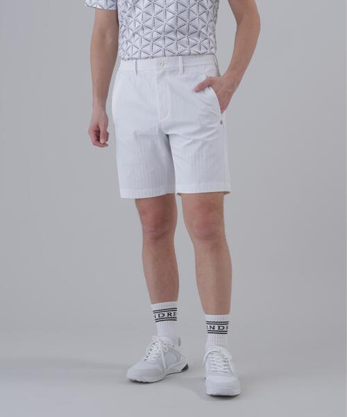 St ANDREWS(セントアンドリュース)の「【St ANDREWS】【ストレッチ】ドビーストライプショートパンツ(その他パンツ・メンズ・ホワイト/グリーン/ブラック・L/LL/M)」の1枚目の写真
