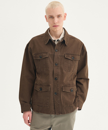 クーパーウォッシュドコットンチョアジャケット WASHED BROWN
