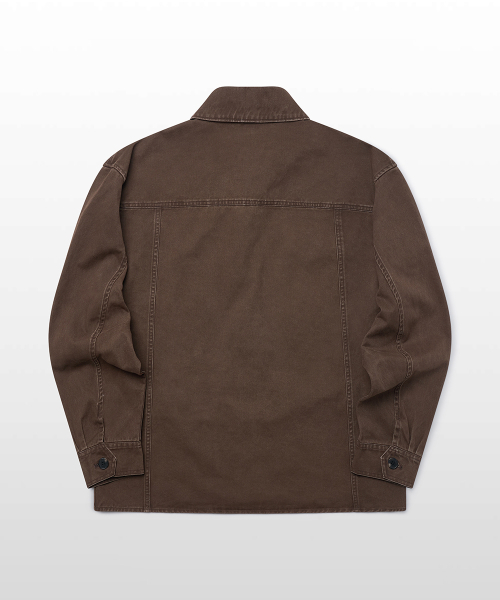 WEST GRAND BOULEVARD(ウエストグランドブルバード)の「クーパーウォッシュドコットンチョアジャケット WASHED BROWN(ミリタリージャケット・メンズ・その他・MEDIUM/LARGE/X-LARGE)」の3枚目の写真