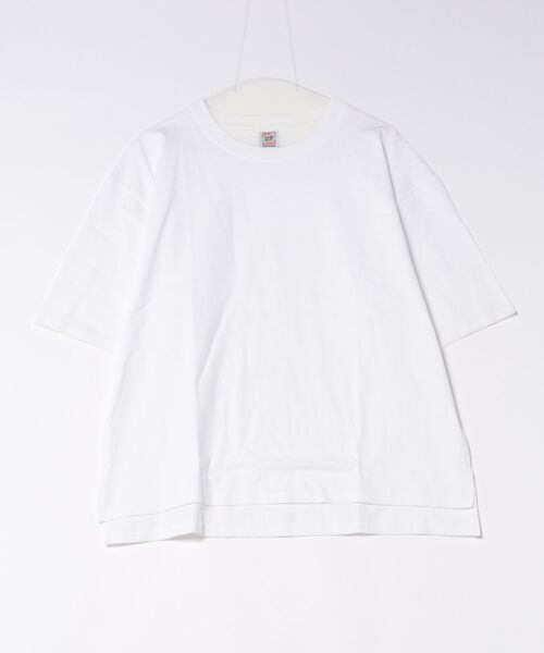 TONE SELECT WEAR（トーンセレクトウェア）の「CROSS&STITCH(クロスアンドステッチ) オープンエンド マックスウェイト オーバーTシャツ 6.2oz メンズ 半袖Tシャツ (OE1401)（Tシャツ/カットソー・メンズ・ベージュ系その他/ダークブルー/ブラック/アーミー/アッシュ/ダークグリーン/ホワイト・MEDIUM/X-LARGE/LARGE）」の2枚目の写真