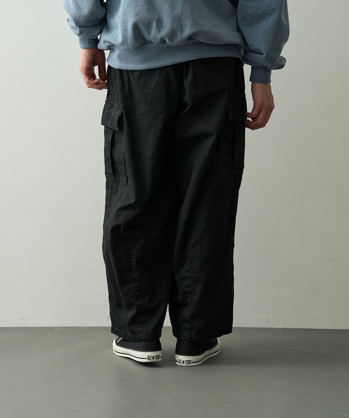 KEY TIMEZ(キータイムズ)の「【is-ness/イズネス】Herringbone 6-Pocket Pants(カーゴパンツ・メンズ・ブラック/カーキブラウン・L/M)」の4枚目の写真