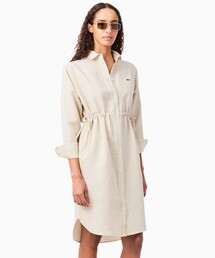 『Lacoste x A.P.C.』 コットンストライプシャツドレス LACOSTE（ラコステ）の「『Lacoste x A.P.C.』 レディースコットン
