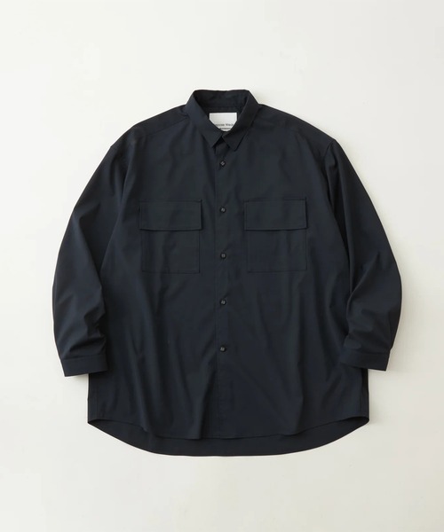 WHITE MOUNTAINEERING(ホワイトマウンテニアリング)の「【White Mountaineering/ホワイトマウンテニアリング】REGULAR COLLAR SHIRT(シャツ/ブラウス・メンズ・アイボリー/ブラック・2/1/0)」の1枚目の写真