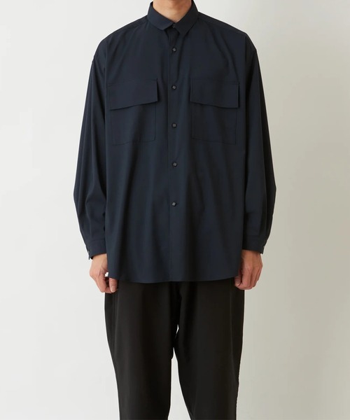 WHITE MOUNTAINEERING(ホワイトマウンテニアリング)の「【White Mountaineering/ホワイトマウンテニアリング】REGULAR COLLAR SHIRT(シャツ/ブラウス・メンズ・アイボリー/ブラック・2/1/0)」の6枚目の写真