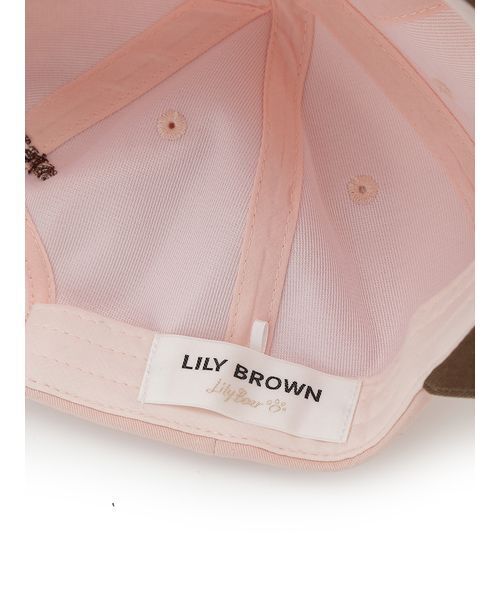 LILY BROWN（リリーブラウン）の「Lily Bearエンブロイダリーキャップ（キャップ・レディース・ピンク/ネイビー/アイボリー・F）」の14枚目の写真