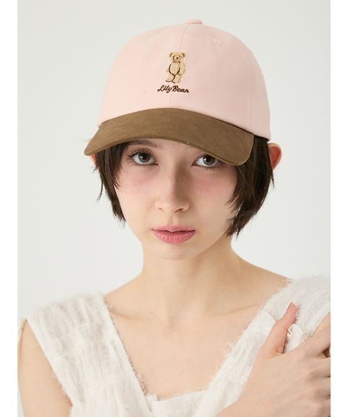 LILY BROWN（リリーブラウン）の「Lily Bearエンブロイダリーキャップ（キャップ・レディース・ピンク/ネイビー/アイボリー・F）」の15枚目の写真