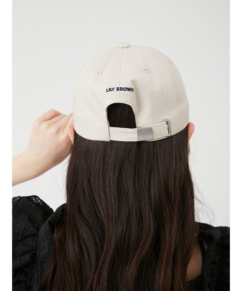 LILY BROWN（リリーブラウン）の「Lily Bearエンブロイダリーキャップ（キャップ・レディース・ピンク/ネイビー/アイボリー・F）」の21枚目の写真