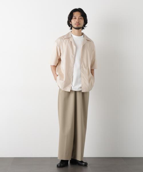 NANO universe(ナノユニバース)の「「OtoNANO」大人のワイドパンツ Reflax(R) ECOウエザークロスパンツ(その他パンツ・メンズ・グレー/ネイビー/ベージュ・S/L/M)」の5枚目の写真