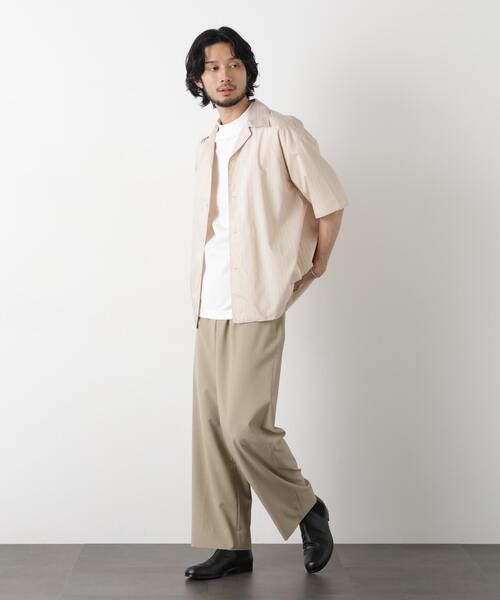 NANO universe(ナノユニバース)の「「OtoNANO」大人のワイドパンツ Reflax(R) ECOウエザークロスパンツ(その他パンツ・メンズ・グレー/ネイビー/ベージュ・S/L/M)」の8枚目の写真