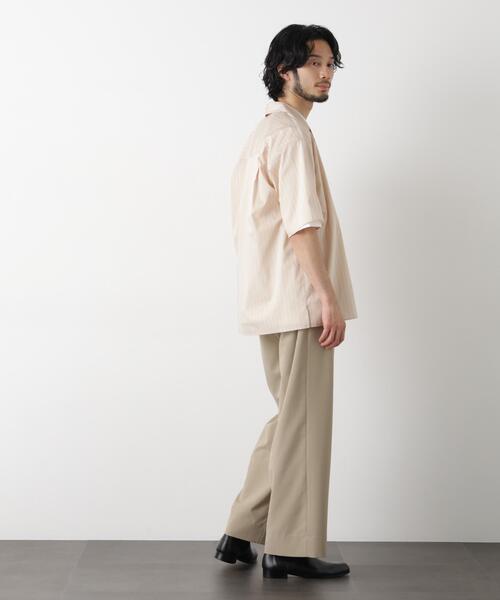 NANO universe(ナノユニバース)の「「OtoNANO」大人のワイドパンツ Reflax(R) ECOウエザークロスパンツ(その他パンツ・メンズ・グレー/ネイビー/ベージュ・S/L/M)」の9枚目の写真