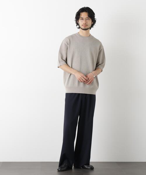 NANO universe(ナノユニバース)の「「OtoNANO」大人のワイドパンツ Reflax(R) ECOウエザークロスパンツ(その他パンツ・メンズ・グレー/ネイビー/ベージュ・S/L/M)」の12枚目の写真