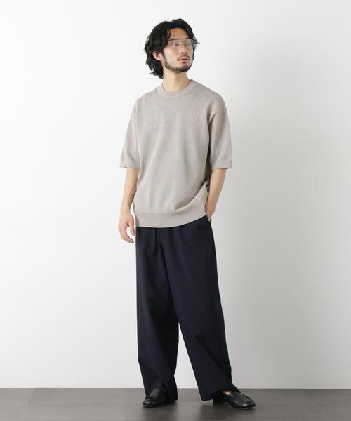 NANO universe(ナノユニバース)の「「OtoNANO」大人のワイドパンツ Reflax(R) ECOウエザークロスパンツ(その他パンツ・メンズ・グレー/ネイビー/ベージュ・S/L/M)」の13枚目の写真