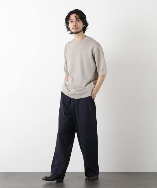 NANO universe(ナノユニバース)の「「OtoNANO」大人のワイドパンツ Reflax(R) ECOウエザークロスパンツ(その他パンツ・メンズ・グレー/ネイビー/ベージュ・S/L/M)」の14枚目の写真