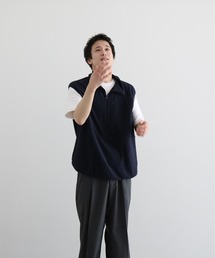 NOWHAW（ノウハウ）の「NOWHAW Towel cloth half zip vest（ベスト）」