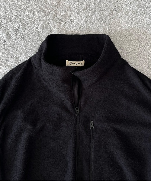 NOWHAW(ノウハウ)の「NOWHAW Towel cloth half zip vest(ベスト・メンズ・ネイビー/ブラック・1/2)」の3枚目の写真
