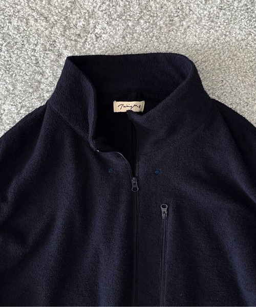 NOWHAW(ノウハウ)の「NOWHAW Towel cloth half zip vest(ベスト・メンズ・ネイビー/ブラック・1/2)」の5枚目の写真