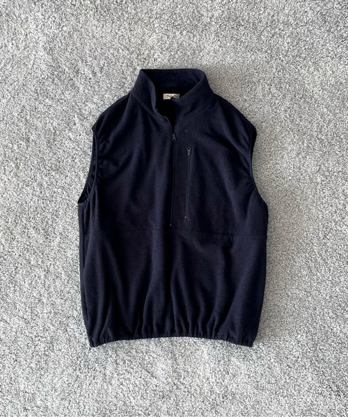 NOWHAW(ノウハウ)の「NOWHAW Towel cloth half zip vest(ベスト・メンズ・ネイビー/ブラック・1/2)」の12枚目の写真