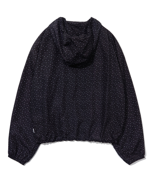YOUHEE(ユヒ)の「STAR PATTERN HOODED WIND BREAKER_BLACK(ナイロンジャケット・レディース・その他・FREE)」の3枚目の写真