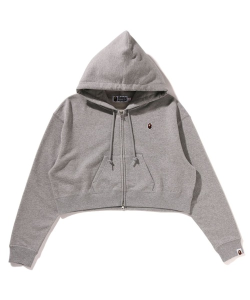 APE HEAD ONE POINT CROPPED ZIP HOODIE（パーカー）｜A BATHING APE