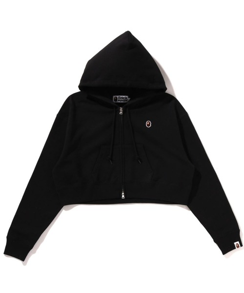 APE HEAD ONE POINT CROPPED ZIP HOODIE（パーカー）｜A BATHING APE