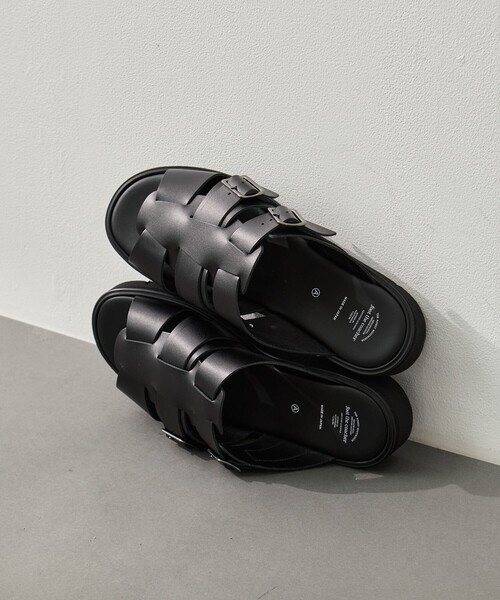 foot the coacher(フットザコーチャー)の「【foot the coacher/フットザコーチャー】GURKHA SANDALS(GLOXI CUT SOLE)(サンダル・メンズ・ブラック・25.0cm/26.0cm/27.0cm)」の6枚目の写真