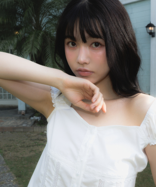 ROSEFRANTZ（ロゼフランツ）の「Lace Shirring Crop Blouse [Ivory]（シャツ/ブラウス・レディース・アイボリー・SMALL/MEDIUM）」の15枚目の写真