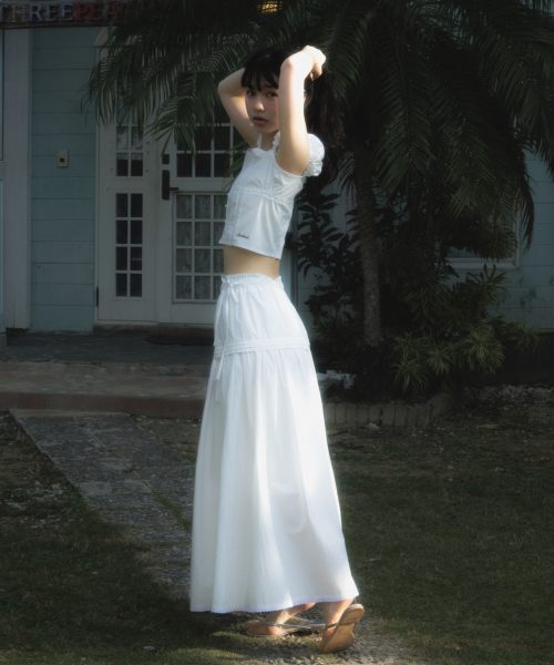 ROSEFRANTZ（ロゼフランツ）の「Lace Shirring Crop Blouse [Ivory]（シャツ/ブラウス・レディース・アイボリー・SMALL/MEDIUM）」の18枚目の写真