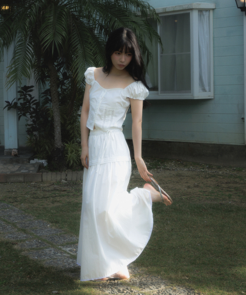 ROSEFRANTZ（ロゼフランツ）の「Lace Shirring Crop Blouse [Ivory]（シャツ/ブラウス・レディース・アイボリー・SMALL/MEDIUM）」の19枚目の写真
