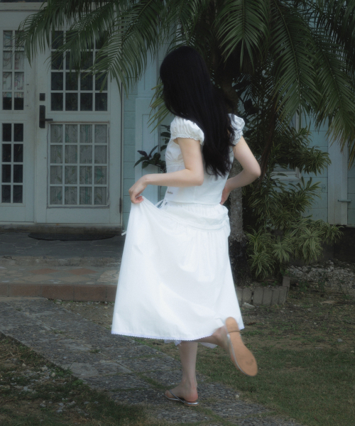 ROSEFRANTZ（ロゼフランツ）の「Lace Shirring Crop Blouse [Ivory]（シャツ/ブラウス・レディース・アイボリー・SMALL/MEDIUM）」の20枚目の写真