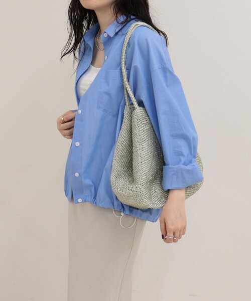 fredy emue(フレディエミュ)の「【BAGMATI/バグマティ】ラメコードフレアトートバッグ(トートバッグ・レディース・ゴールド/シルバー・FREE)」の6枚目の写真