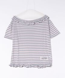 FRILL BORDER TEE/フリルボーダーTEE
