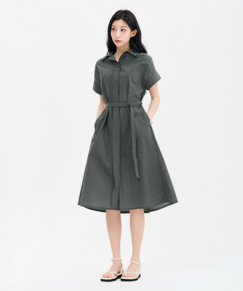CHASECULT（チェイスカルト）の「レディース 軽量カラー 半袖ワンピース-FBRG6171C0V（ワンピース・レディース・カーキ・FRE）」の2枚目の写真
