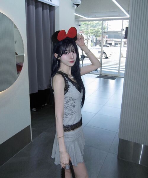 GILAARCHIVE(ギラアーカイブ)の「LACE BLUR GRAPHIC SLEEVELESS_GREY(Tシャツ/カットソー・レディース・その他・FREE)」の9枚目の写真