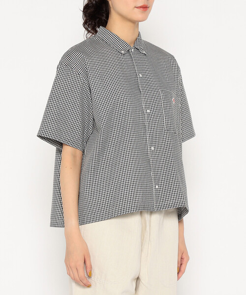DANTON(ダントン)の「Women's Oxford Short Sleeve Button-Down Shirt(シャツ/ブラウス・レディース・ホワイト/グリーン系その他/ホワイト系その他/ブラック系その他/サックスブルー・34/36/38)」の7枚目の写真
