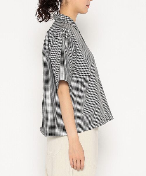 DANTON(ダントン)の「Women's Oxford Short Sleeve Button-Down Shirt(シャツ/ブラウス・レディース・ホワイト/グリーン系その他/ホワイト系その他/ブラック系その他/サックスブルー・34/36/38)」の8枚目の写真