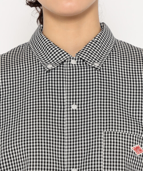 DANTON(ダントン)の「Women's Oxford Short Sleeve Button-Down Shirt(シャツ/ブラウス・レディース・ホワイト/グリーン系その他/ホワイト系その他/ブラック系その他/サックスブルー・34/36/38)」の11枚目の写真