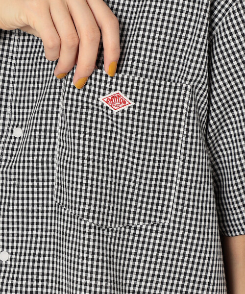 DANTON(ダントン)の「Women's Oxford Short Sleeve Button-Down Shirt(シャツ/ブラウス・レディース・ホワイト/グリーン系その他/ホワイト系その他/ブラック系その他/サックスブルー・34/36/38)」の16枚目の写真