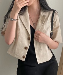 襟付きシングルブレストジャケット