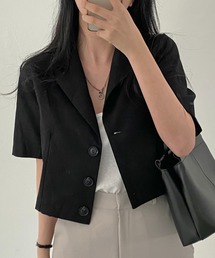 襟付きシングルブレストジャケット