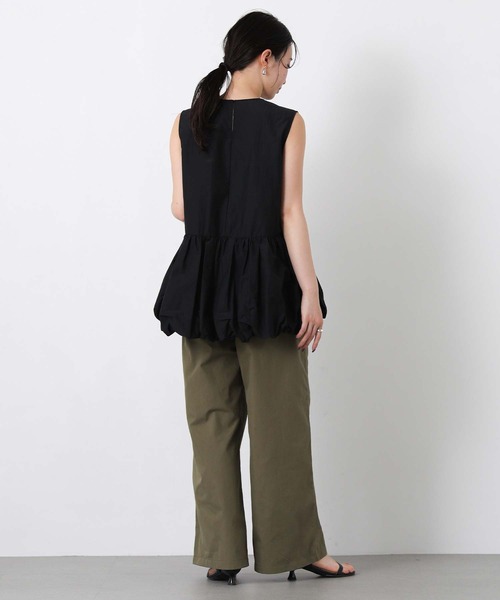 CHIGNON(シニヨン)の「バルーンペプラムノースリブラウス(シャツ/ブラウス・レディース・レッド/ブラック・FREE)」の16枚目の写真