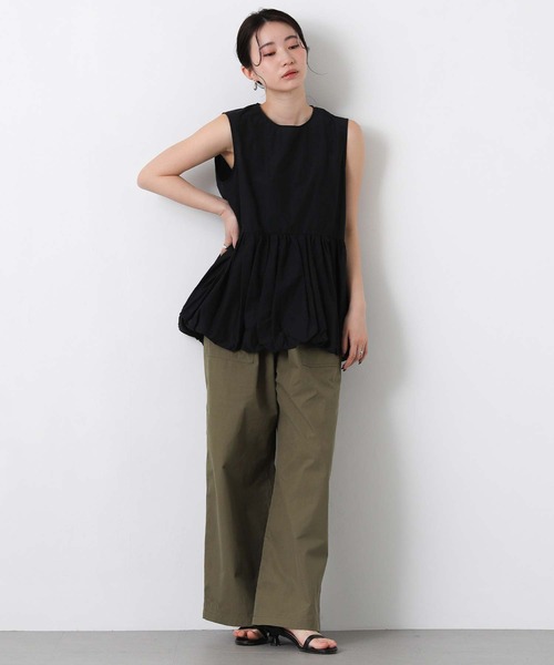 CHIGNON(シニヨン)の「バルーンペプラムノースリブラウス(シャツ/ブラウス・レディース・レッド/ブラック・FREE)」の17枚目の写真