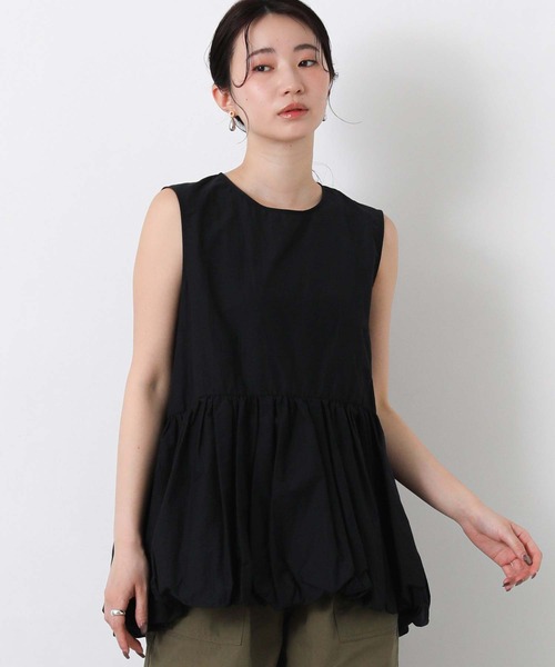 CHIGNON(シニヨン)の「バルーンペプラムノースリブラウス(シャツ/ブラウス・レディース・レッド/ブラック・FREE)」の18枚目の写真