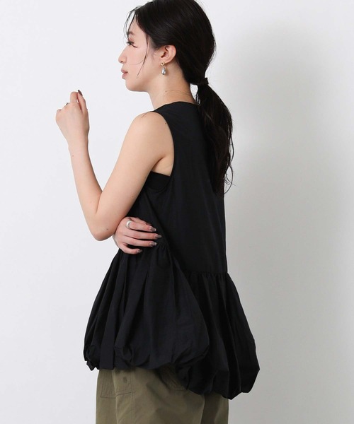 CHIGNON(シニヨン)の「バルーンペプラムノースリブラウス(シャツ/ブラウス・レディース・レッド/ブラック・FREE)」の19枚目の写真
