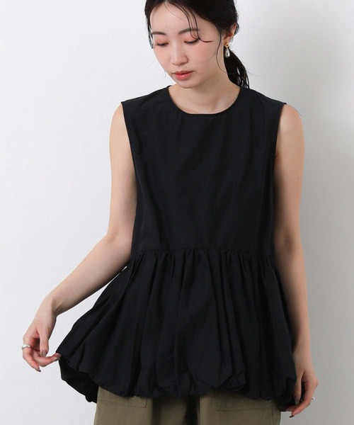 CHIGNON(シニヨン)の「バルーンペプラムノースリブラウス(シャツ/ブラウス・レディース・レッド/ブラック・FREE)」の21枚目の写真